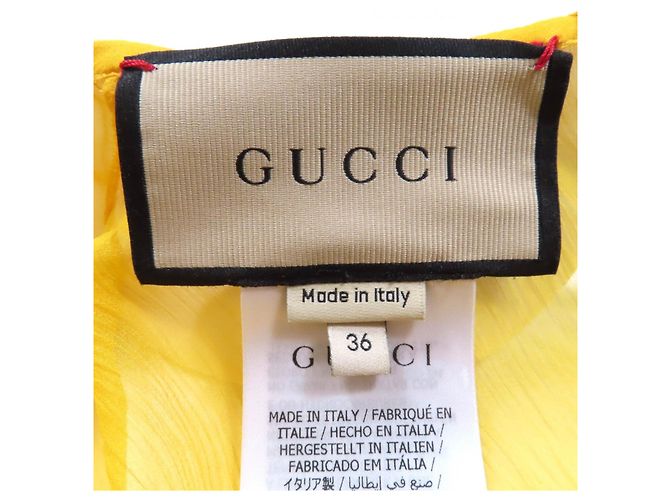 Conjunto de seda Gucci Amarelo - vista 11