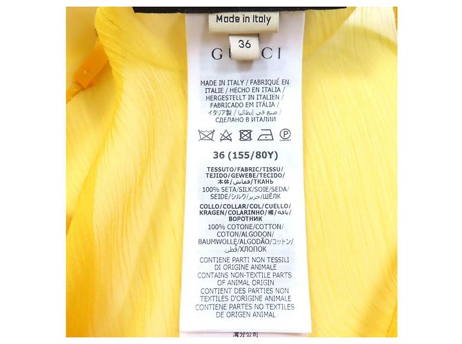 Conjunto de seda Gucci Amarelo - vista 12