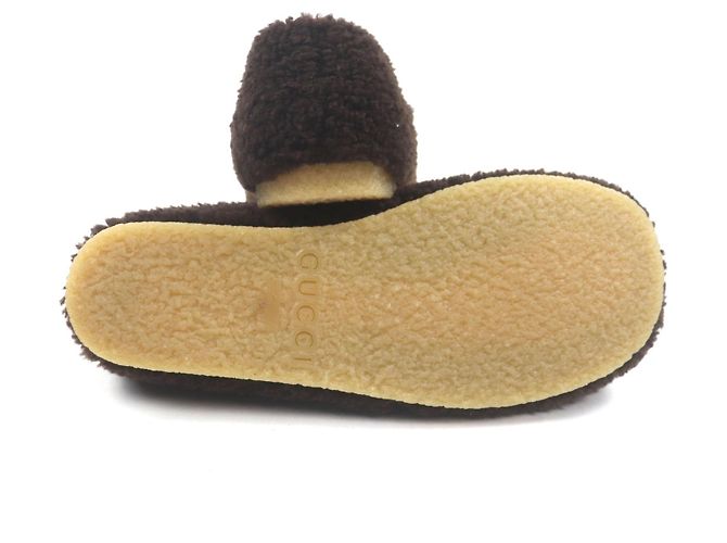 Mocassini in pelle Gucci Horsebit Marrone - vista 5