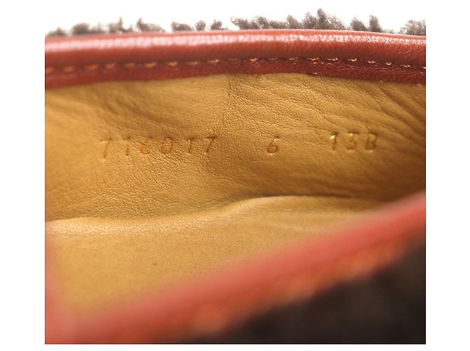 Mocassini in pelle Gucci Horsebit Marrone - vista 9