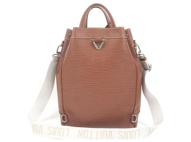 Borsa a tracolla 2way Louis Vuitton Maxi Noe Epi Marrone - vista 3