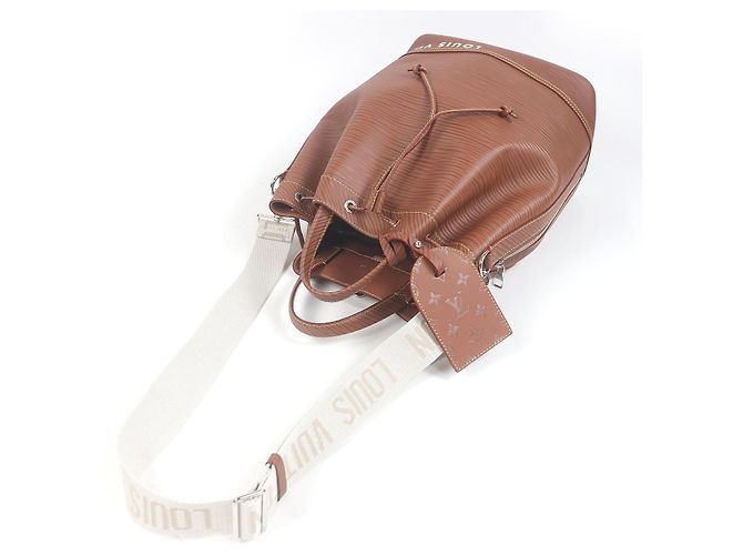 Borsa a tracolla 2way Louis Vuitton Maxi Noe Epi Marrone - vista 5