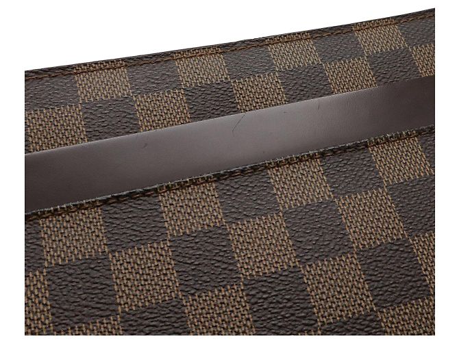Clutch Louis Vuitton Saint Louis Damier Marrone - vista 4