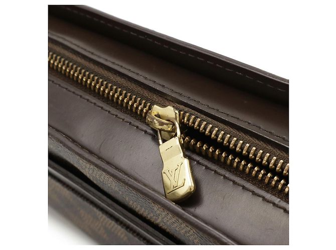Clutch Louis Vuitton Saint Louis Damier Marrone - vista 6