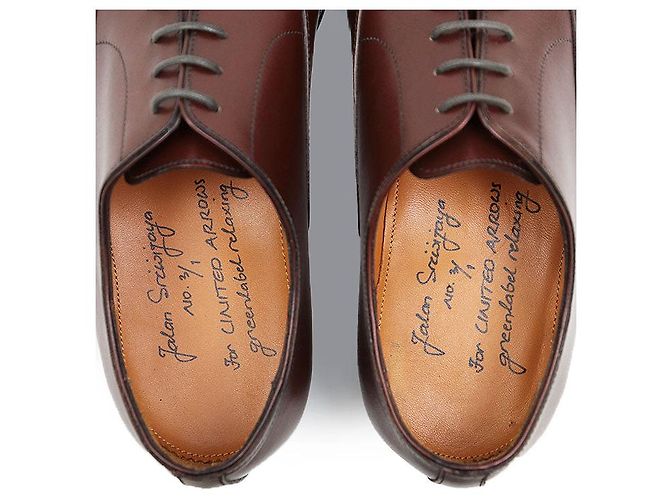 Autre Marque Scarpe Oxford in pelle Jalan Sriwijaya Marrone - vista 13