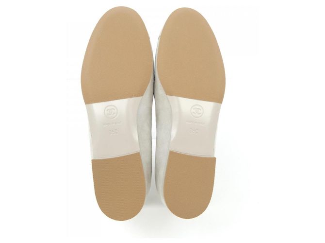 Ballerine Chanel in scamosciato di vitello Marrone - vista 4