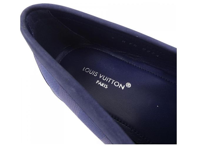 Scarpe Mezzi Loafer in pelle Louis Vuitton Blu Blu navy - vista 6