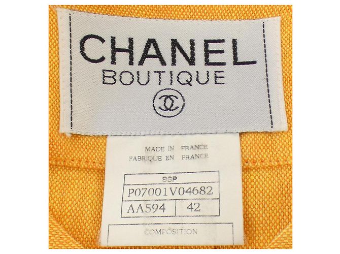 Chaqueta Chanel sin cuello Naranja - vista 5