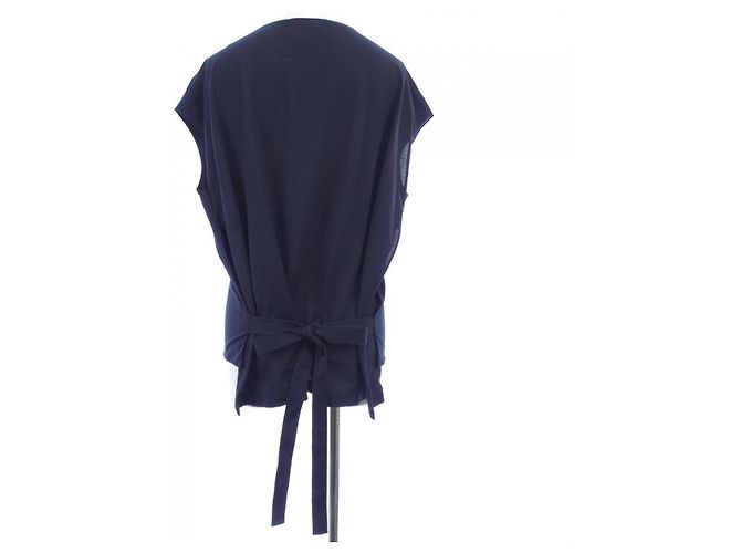 Top Chanel Blu Blu navy - vista 2