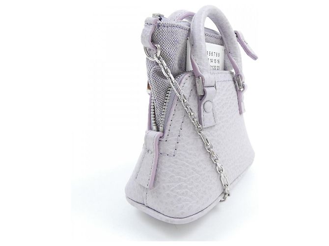 Maison Martin Margiela Borsa in pelle granulata Maison Margiela Porpora - vista 2