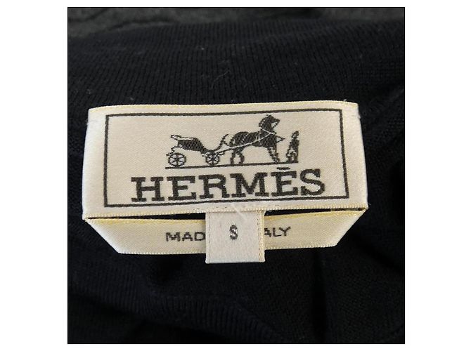 Hermès Kaschmir Strick S Braun Schwarz Lila - Ansicht 4