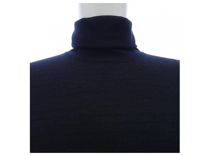 Hermès Kaschmir Strick S Braun Schwarz Lila - Ansicht 5