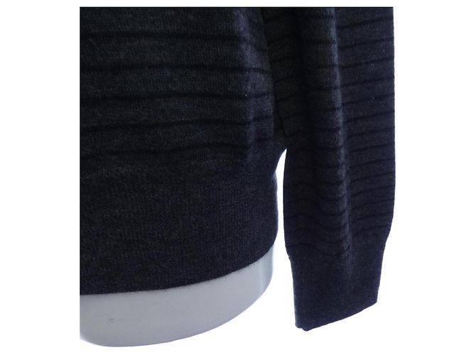 Hermès Kaschmir Strick S Braun Schwarz Lila - Ansicht 6