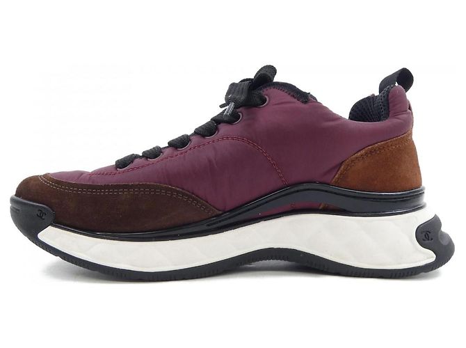 Sneakers Chanel Marrone Rosso - vista 2