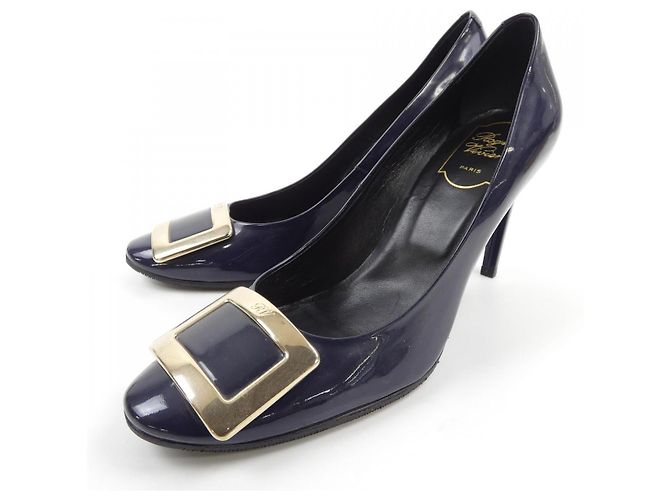 Décolleté Roger Vivier Blu Blu navy - vista 3