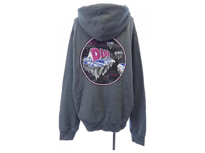 Moletom com capuz de algodão Dior Marrom - vista 2