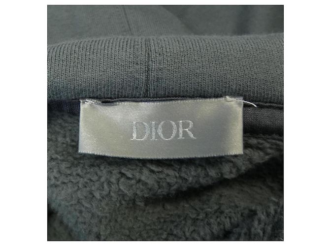 Moletom com capuz de algodão Dior Marrom - vista 4