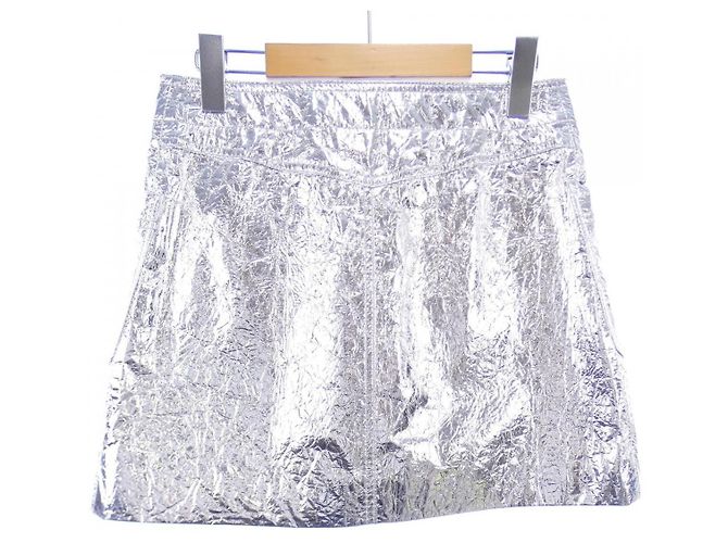 Christian Dior Lammfellrock Silber - Ansicht 2