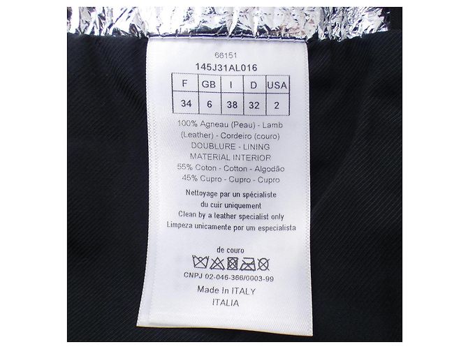 Christian Dior Lammfellrock Silber - Ansicht 3