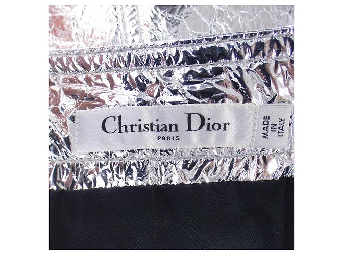 Christian Dior Lammfellrock Silber - Ansicht 4