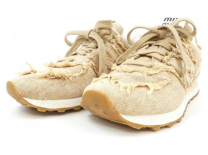 Sneakers Miu Miu Beige - vista 3
