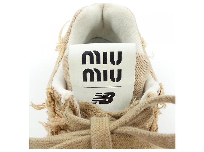 Sneakers Miu Miu Beige - vista 6