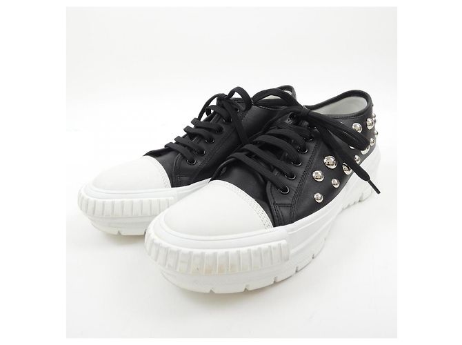 Sneakers Louis Vuitton LV Squad Line Nero Bianco - vista 3