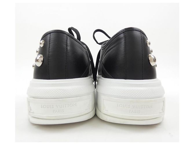 Sneakers Louis Vuitton LV Squad Line Nero Bianco - vista 5