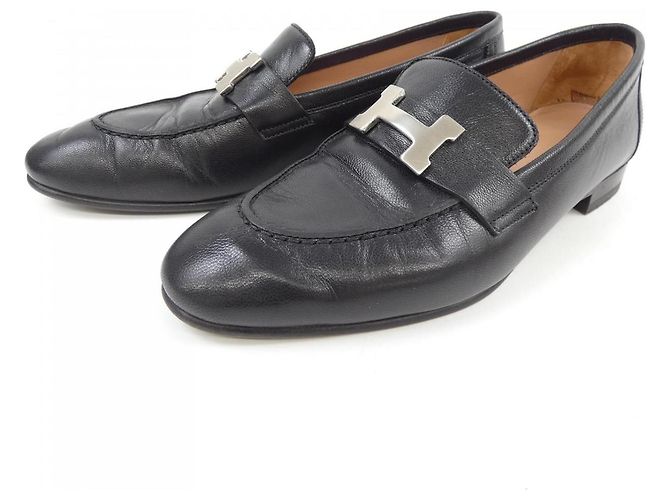 Hermès Scarpe Chevre Hermes Paris Nero - vista 3