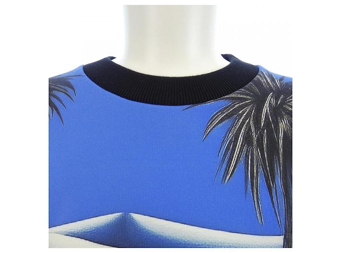 Sudadera de algodón técnico estampado Louis Vuitton Negro Azul Verde - vista 5