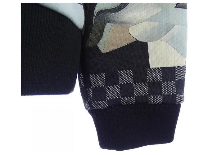 Sudadera de algodón técnico estampado Louis Vuitton Negro Azul Verde - vista 6