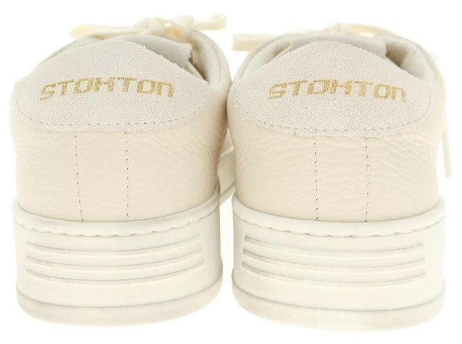 Autre Marque Stockton Destroy-U Shrink Leder-Sneaker Beige - Ansicht 5