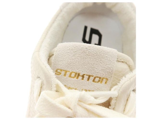 Autre Marque Stockton Destroy-U Shrink Leder-Sneaker Beige - Ansicht 7