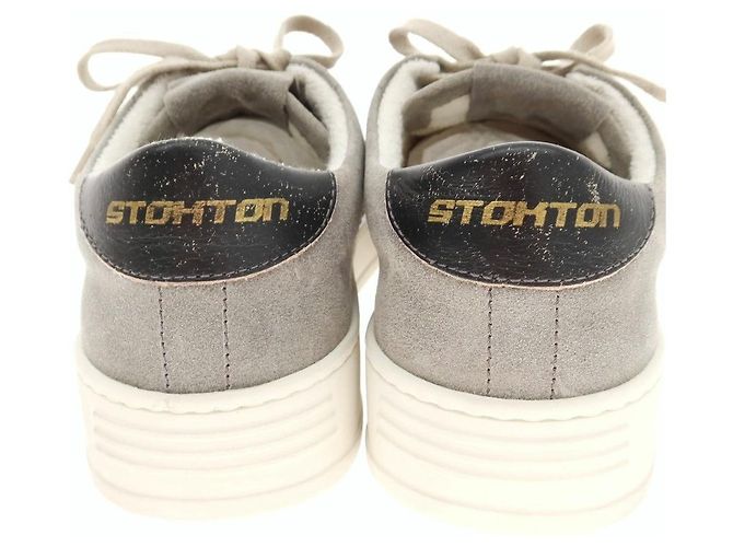 Autre Marque Sneaker in scamosciato Stockton Destroy-U Marrone Grigio - vista 5