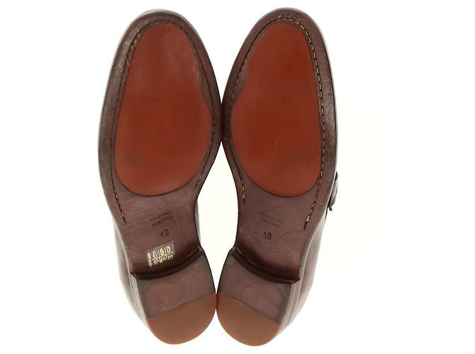 Autre Marque King Tartufoli Leder-Loafer Braun - Ansicht 3