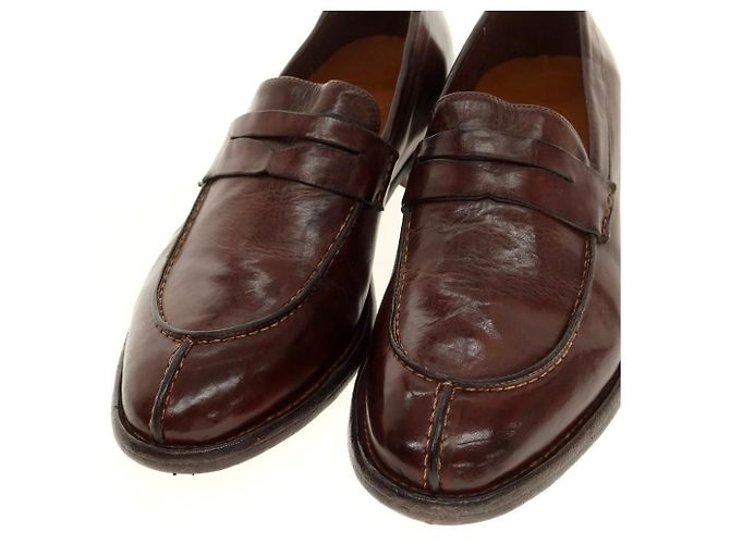 Autre Marque King Tartufoli Leder-Loafer Braun - Ansicht 4