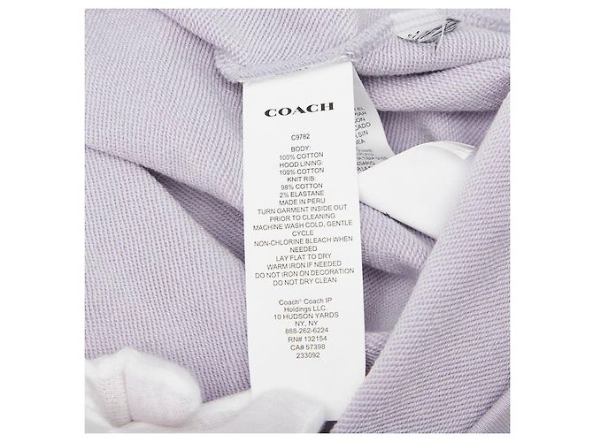 Vestido sudadera con capucha COACH Essential de algodón, Parka de pullover larga - vista 5