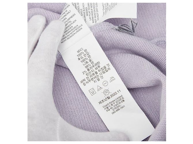 Vestido sudadera con capucha COACH Essential de algodón, Parka de pullover larga - vista 9
