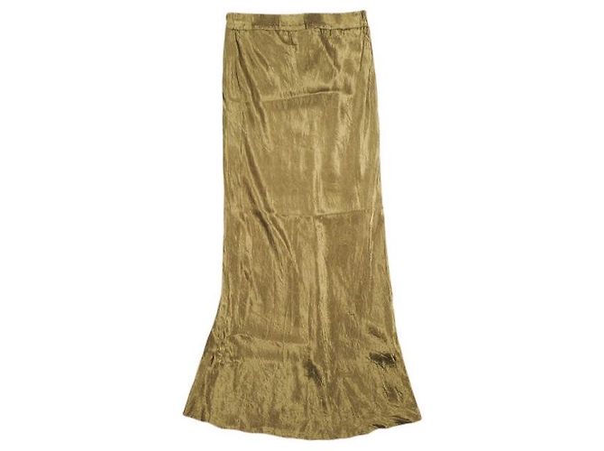 Autre Marque Falda SACRA ACETATE SATIN Castaño Camello - vista 2