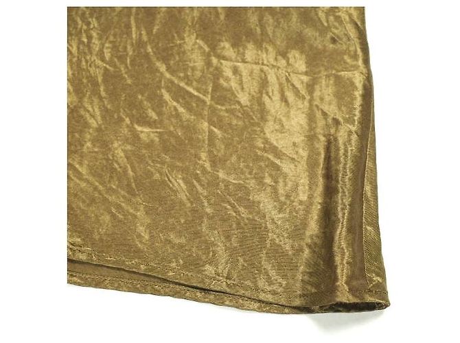 Autre Marque Falda SACRA ACETATE SATIN Castaño Camello - vista 6