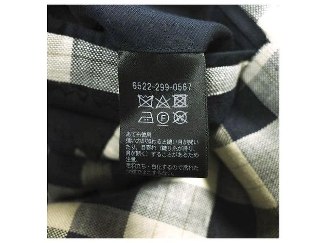 Autre Marque Drawer Loro Piana Check Wool Linen Jacket Blue - view 8