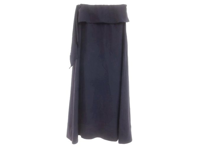 Autre Marque Falda larga de acetato Loeff Azul - vista 3