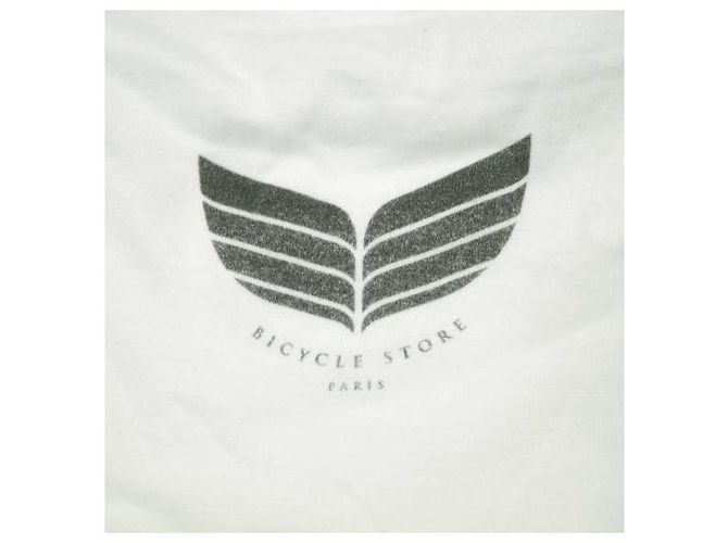 Autre Marque Camiseta de algodón BICYCLE STORE PARIS Blanco - vista 6