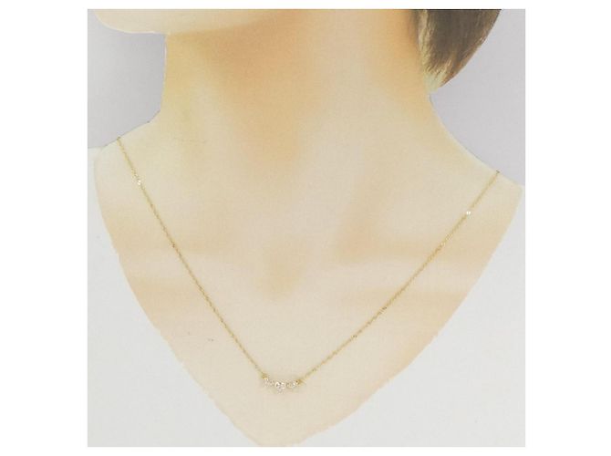 Autre Marque Colar de Diamante Au750 Dourado - vista 6
