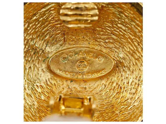 Chanel Coco Mark Matelasse Ohrringe Golden - Ansicht 9