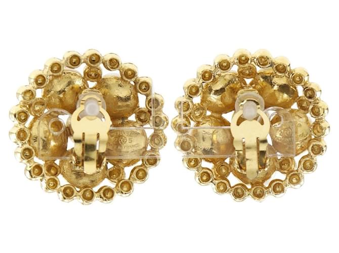 Orecchini Chanel Vintage D'oro - vista 3