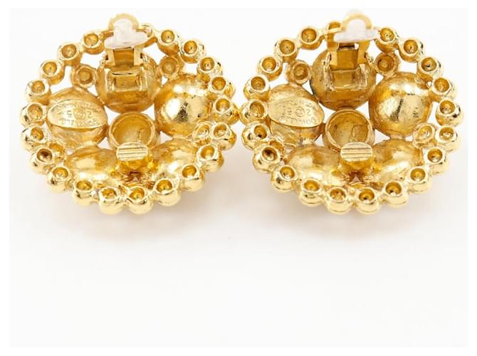 Orecchini Chanel Vintage D'oro - vista 4