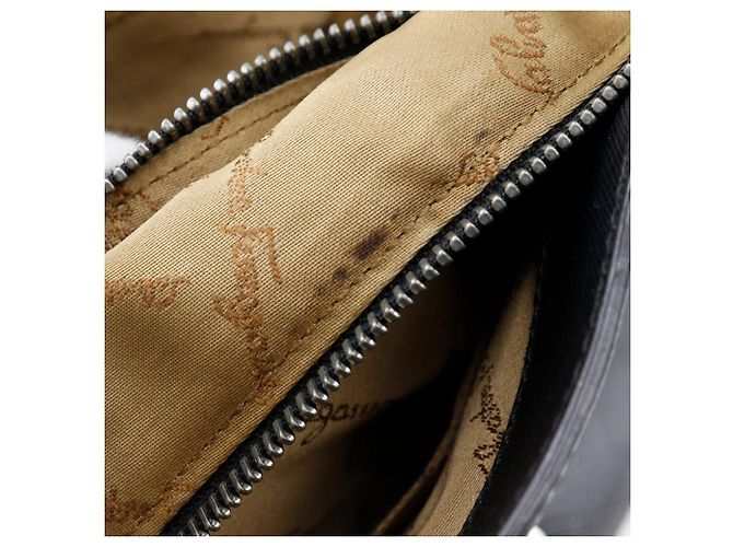 Borsa Salvatore Ferragamo Gancini Saffiano Nero - vista 11