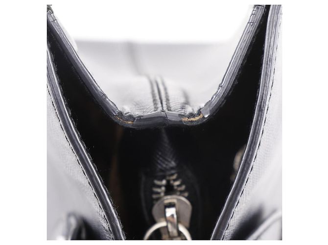 Borsa Salvatore Ferragamo Gancini Saffiano Nero - vista 13