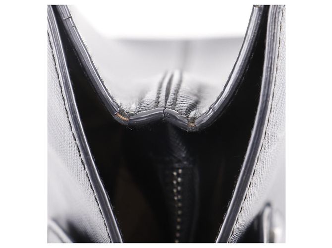 Borsa Salvatore Ferragamo Gancini Saffiano Nero - vista 14